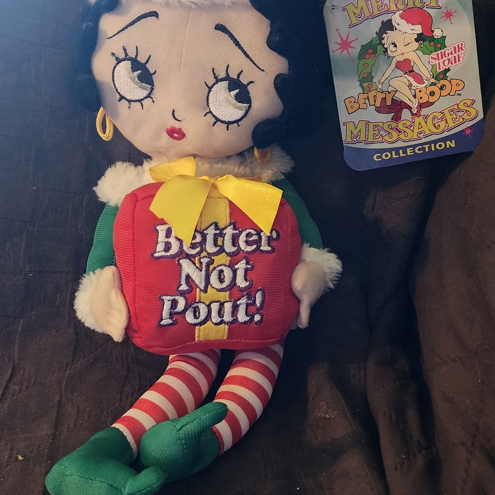 Betty Boop Stuffed Doll - Green and Red